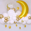 60Pcs Moon Star Balloon Set for Muslim EID Mubarak Festival Home DIY Decor