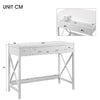 CONSOLE TABLE W/ 2 DRAWERS STORAGE SHELF WOOD HALLWAY LIVING ROOM FURITURE WHITE