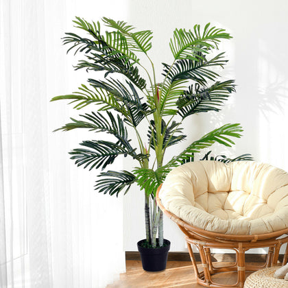 150cm(5ft) Artificial Palm Tree Indoor Decor Tropical Green Plant Home Office