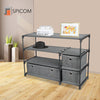 Fabric Cabinet Storage Unit Chest of Drawers Metal Frame Organiser Bedside Table