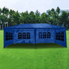 Gazebo 3x6m Waterproof Marquee Heavy Duty Canopy Outdoor Garden Party Tent Blue