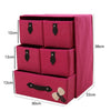 5 Drawers Foldable Storage Boxes with Slid Handle Collapsible Clothes Organiser