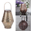Solar Powered LED Morrocan Lantern Hanging Garden Lamp Light Decor Yard Home UK