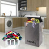 Corner Laundry Storage Bin Folding Basket Washing Clothes Bin Hamper With Lid