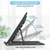 Adjustable Laptop Stand Folding Portable Mesh Tablet Holder Tray Office Support
