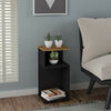 Naples Plant Stand Side Table Black Pine Effect Finish Plant Stand Side Table