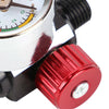 1/4" Air Regulator Valve Tool Mini Nozzle Tail Pressure Gauge For Spray-Gun