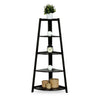 5 Tier Shelves Corner Display Rack Multipurpose Shelving Unit MDF