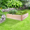 Square Wooden Garden Planter Patio Box Flower Plant Pot Trough Raised Bed Widen