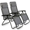 Sun Lounger Set of 2 Premium Garden Chairs Deck Chair for Conservatory - VonHaus