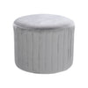 Velvet Fabric Footstool Round Pouffe Stools Dressing Table Vanity Stool Chair