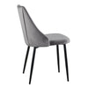 2/4/6 Modern Slope Dining Chairs Velvet Seat Metal Legs Home Kichen Chair Set UK