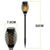 1PC 12 LED Solar Flickering Flame Effect Torch Stake Dancing Garden Light Lamp