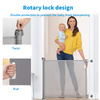 Retractable Pet Dog Gate Safety Guard Folding Baby Toddler Stair Gates Isolation