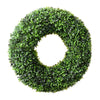38cm Large Artificial Boxwood Grass Leaf Wreath Garland Hanging Door Garden Home