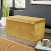 Folding Ottoman Chest Solid Sturdy Storage Space Saving Bedding Box Trunk