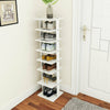 7-tier Single Shoe Storage Rack Stand Organiser Unit Shoe Shelf Wooden