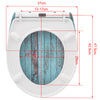 Toilet Seat Heavy Duty Quick Release Hinges Soft Close Bathroom WC Seat Plastic