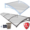 Door Canopy Roof Shelter Awning Shade Rain Cover Porch Front Back Outdoor Patio