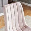 4 Pcs Velvet Dining Chairs Accent Chairs Padded Seat Kitchen Dining Room Pink BN