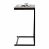 Sofa Side Table C-Shaped Industrial Coffee Snack Table Laptop Stand Over Bed End