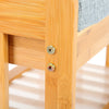 Simple Shoe Rack Shoe Bench Stool Organizer w/ Seat Cushion Hallway Storage Rack