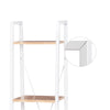 4 Tiers Ladder Shelf Storage Rack Metal Frame Display Stand Shelving Bookshelf