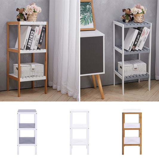 3 Tier Wooden Storage Shelves Hallway Corner Display Plant Stand Organiser Shelf