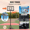 44" Basketball Hoop Adjustable Height Backboard System for Outdoor Indoor