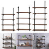 Black Metal Wall Shelf Wall Mounted Diaplay Shelf Living Room Bedroom