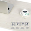 Home Office Study Corner Desk Computer PC Writing Table WorkStation Wooden Metal