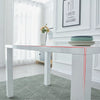 White High Gloss Dining Table Dining Room Wood Rectangular 4-6 Seats Kitchen