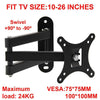 TV Bracket Wall Mount Tilt Swivel GT 10/14/16/18/20"" 22"" 24"" 26 LED PLASMA UK