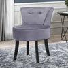 Dressing Table Stool Fabric Padded Seat Makeup Vanity Chair Bedroom Living Room
