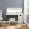 Dressing Table Set Cushioned Stool Flip-up Mirror Cabinet Office Desk Bedroom UK