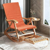 Hight Adjustable Rocking Chair Outdoor Recliner Lounger Chair Seat with Cushion
