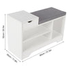 Shoe Cabinet Storage Bench Hallway Footwear Rack Shoes Stool with Shelves Drawer