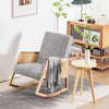 Modern Rocking Chair Lounge Armchair Solid Wooden Frame Sofa Upholstered Chair