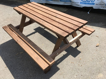 Wooden Picnic Table Bench Pub Garden Outdoor