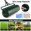63L Metal Garden Lawn Roller Water Sand Filled Drum Grass Roller Tow Behind