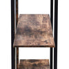 3/4/5 Tier Industrial Shelving Unit Display Stand Book Shelf Wooden Rack Storage