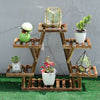 Wooden Flowers Rack Plants Stand Multi Flower Stand Shelves Bonsai Display Shelf