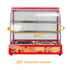 2Tier Commercial HOTFood Pizza Warmer Countertop Cabinet Display Stainless Steel