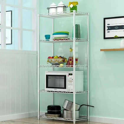 5 Tier Home Kitchen Bathroom Garage Shop Display Laundry Storage Shelf Rack unit