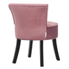 Velvet/Linen Dressing Table Stool Vanity Chair Bedroom Makeup Stool Seat Back