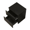 Modern Bedside Table Cabinet with 2 Drawers Nightstand Bedroom White Black NEW