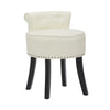 Dressing Table Chair Small Guest Reception Stool Stud Button Padded Seat Bedroom