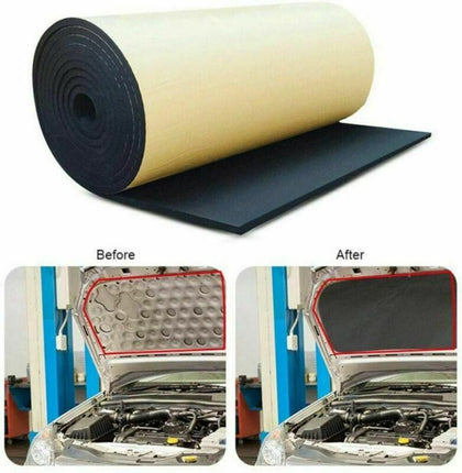 1m*5m 3mm Closed Cell Foam Thick Car Sound Deadening Thermal Insulation Adhesive