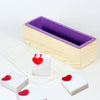 Wood Loaf Soap Mould with Silicone Mold Cake Making Wooden Box 1.2kg soap