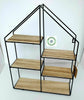 Metal House Shape shelving wall Display Unit for room lounge living bathroom